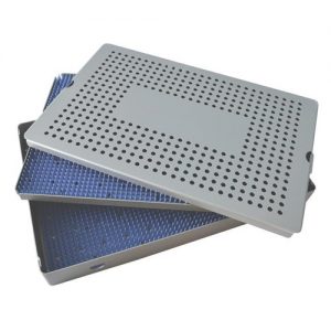 Aluminum Sterilization Tray Extra Large Deep Double Layer 15” X 10” X 1.5”