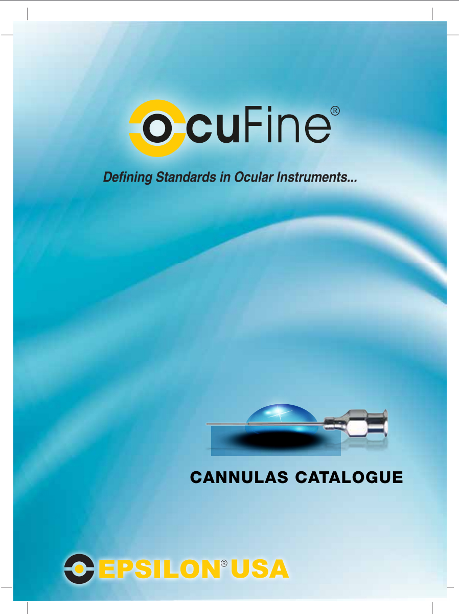 Cannulae Catalog Epsilon Canada